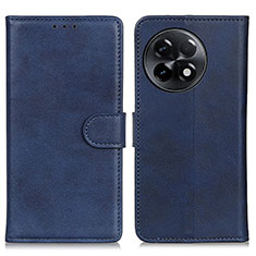 Leather Case Stands Flip Cover Holder A05D for OnePlus Ace 2 Pro 5G Blue