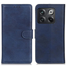 Leather Case Stands Flip Cover Holder A05D for OnePlus Ace Pro 5G Blue