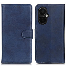 Leather Case Stands Flip Cover Holder A05D for OnePlus Nord CE 3 5G Blue