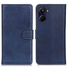 Leather Case Stands Flip Cover Holder A05D for Realme 10 Pro 5G Blue