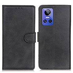 Leather Case Stands Flip Cover Holder A05D for Realme GT Neo3 5G Black