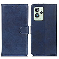 Leather Case Stands Flip Cover Holder A05D for Realme GT2 Pro 5G Blue