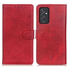 Leather Case Stands Flip Cover Holder A05D for Samsung Galaxy Quantum2 5G Red