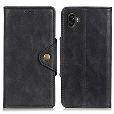Leather Case Stands Flip Cover Holder A05D for Samsung Galaxy Xcover Pro 2 5G Black