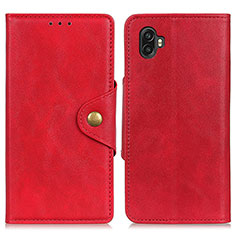 Leather Case Stands Flip Cover Holder A05D for Samsung Galaxy Xcover Pro 2 5G Red