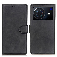 Leather Case Stands Flip Cover Holder A05D for Vivo X Note Black