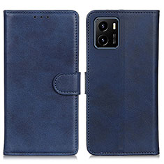 Leather Case Stands Flip Cover Holder A05D for Vivo Y01 Blue