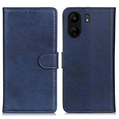 Leather Case Stands Flip Cover Holder A05D for Xiaomi Redmi 13C Blue