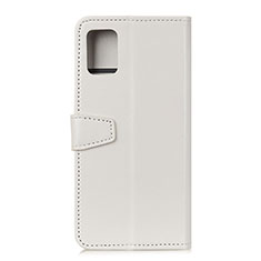 Leather Case Stands Flip Cover Holder A06D for Motorola Moto G100 5G White