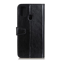 Leather Case Stands Flip Cover Holder A06D for Motorola Moto G31 Black