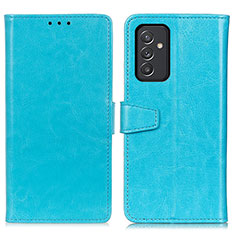 Leather Case Stands Flip Cover Holder A06D for Samsung Galaxy A05s Sky Blue