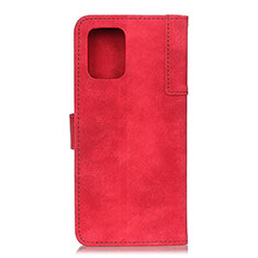 Leather Case Stands Flip Cover Holder A07D for Motorola Moto Edge S 5G Red
