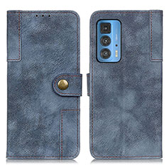 Leather Case Stands Flip Cover Holder A07D for Motorola Moto Edge S Pro 5G Blue