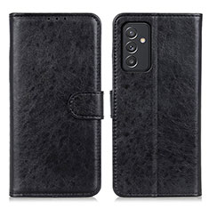 Leather Case Stands Flip Cover Holder A07D for Samsung Galaxy A25 5G Black