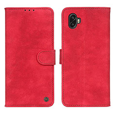 Leather Case Stands Flip Cover Holder A07D for Samsung Galaxy Xcover Pro 2 5G Red