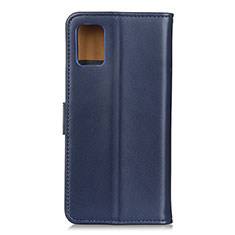 Leather Case Stands Flip Cover Holder A08D for Motorola Moto Edge S 5G Blue