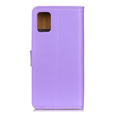 Leather Case Stands Flip Cover Holder A08D for Motorola Moto Edge S 5G Purple