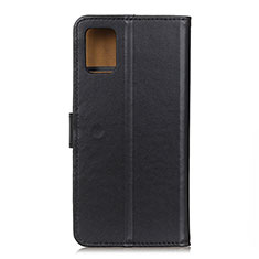 Leather Case Stands Flip Cover Holder A08D for Motorola Moto G100 5G Black