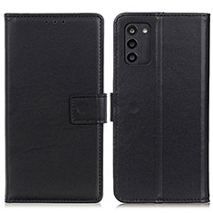 Leather Case Stands Flip Cover Holder A08D for Nokia G100 Black
