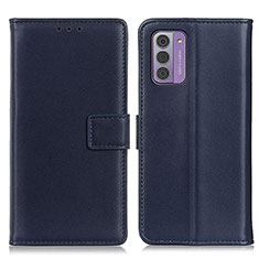Leather Case Stands Flip Cover Holder A08D for Nokia G310 5G Blue