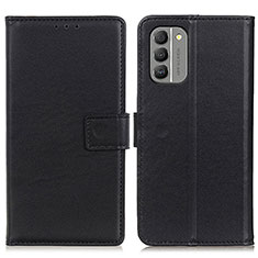 Leather Case Stands Flip Cover Holder A08D for Nokia G400 5G Black