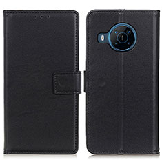 Leather Case Stands Flip Cover Holder A08D for Nokia X100 5G Black