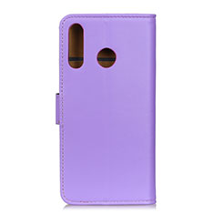 Leather Case Stands Flip Cover Holder A08D for Samsung Galaxy A70E Purple
