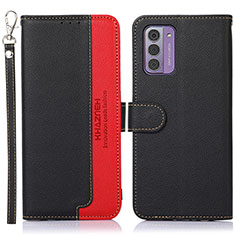 Leather Case Stands Flip Cover Holder A09D for Nokia G310 5G Black