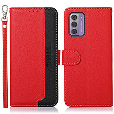 Leather Case Stands Flip Cover Holder A09D for Nokia G310 5G Red