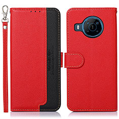 Leather Case Stands Flip Cover Holder A09D for Nokia X100 5G Red
