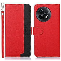 Leather Case Stands Flip Cover Holder A09D for OnePlus Ace 2 Pro 5G Red