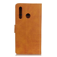 Leather Case Stands Flip Cover Holder A09D for Samsung Galaxy A70E Brown
