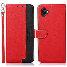 Leather Case Stands Flip Cover Holder A09D for Samsung Galaxy Xcover Pro 2 5G Red