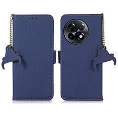 Leather Case Stands Flip Cover Holder A10D for OnePlus 11R 5G Blue