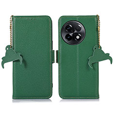 Leather Case Stands Flip Cover Holder A10D for OnePlus 11R 5G Green