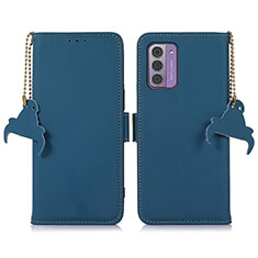Leather Case Stands Flip Cover Holder A11D for Nokia G310 5G Blue