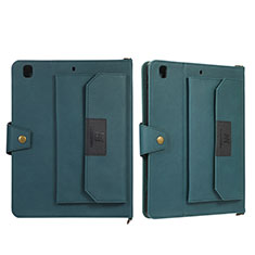 Leather Case Stands Flip Cover Holder AD1 for Apple iPad 10.2 (2021) Green