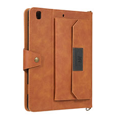 Leather Case Stands Flip Cover Holder AD1 for Apple iPad Air Brown