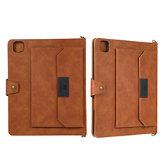 Leather Case Stands Flip Cover Holder AD1 for Apple iPad Pro 11 (2021) Brown