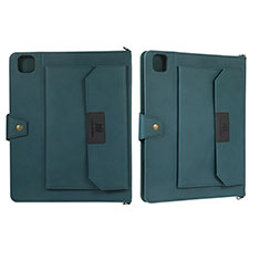 Leather Case Stands Flip Cover Holder AD1 for Apple iPad Pro 12.9 (2021) Green