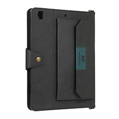 Leather Case Stands Flip Cover Holder AD1 for Apple New iPad 9.7 (2017) Black