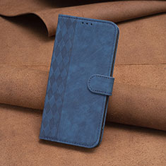Leather Case Stands Flip Cover Holder B01F for Nokia C12 Blue
