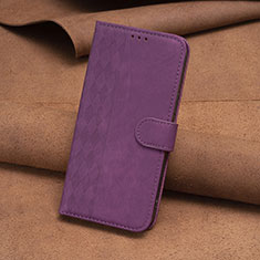 Leather Case Stands Flip Cover Holder B01F for Nokia C22 Purple