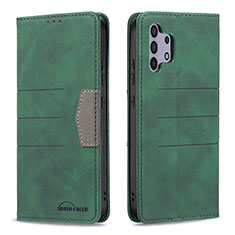Leather Case Stands Flip Cover Holder B01F for Samsung Galaxy A32 5G Green