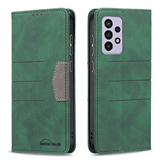 Leather Case Stands Flip Cover Holder B01F for Samsung Galaxy A33 5G Green