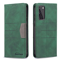 Leather Case Stands Flip Cover Holder B01F for Samsung Galaxy S20 FE (2022) 5G Green