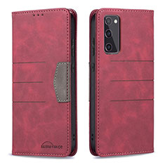 Leather Case Stands Flip Cover Holder B01F for Samsung Galaxy S20 FE 5G Red