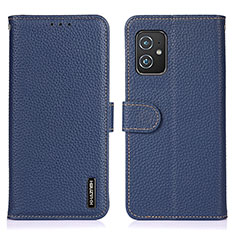 Leather Case Stands Flip Cover Holder B01H for Asus ZenFone 8 Mini Blue