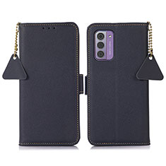 Leather Case Stands Flip Cover Holder B01H for Nokia G310 5G Blue