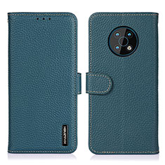 Leather Case Stands Flip Cover Holder B01H for Nokia G50 5G Green
